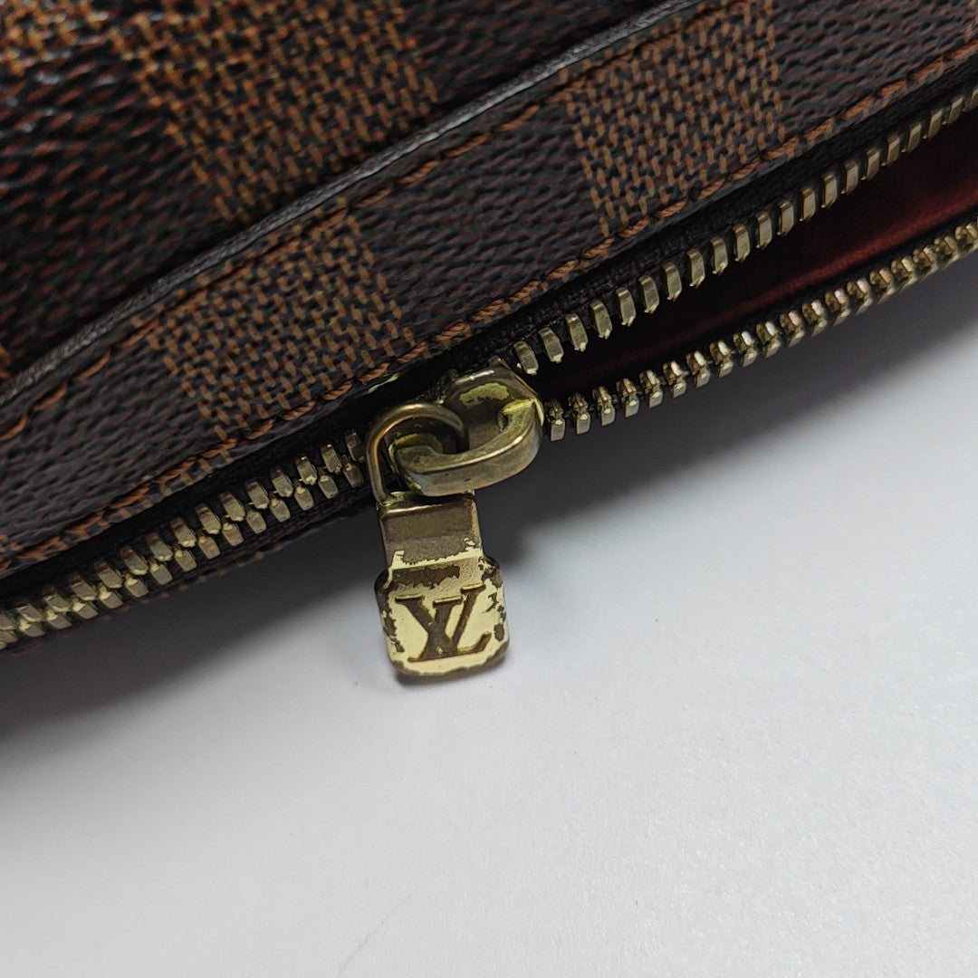 GÉRONIMOS Lona revestida Damier Ebene Marrón