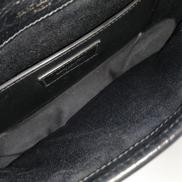 NIKI Small Chevron Calfskin Black