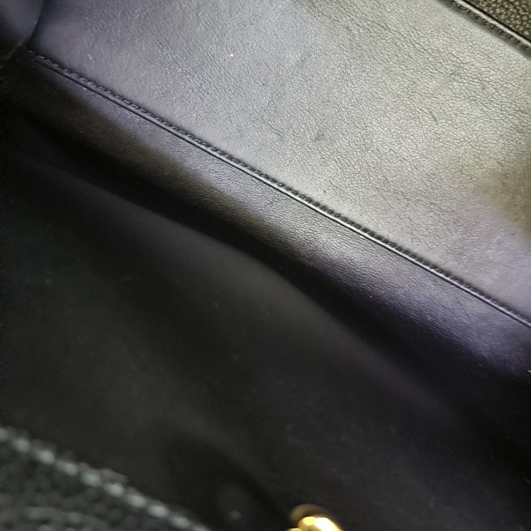 CITY STEAMER PM Calfskin Black