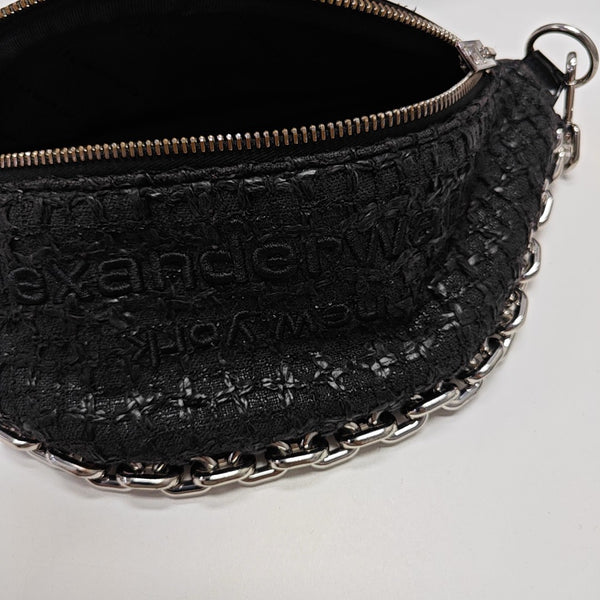 Fabric Shoulder Bag Black