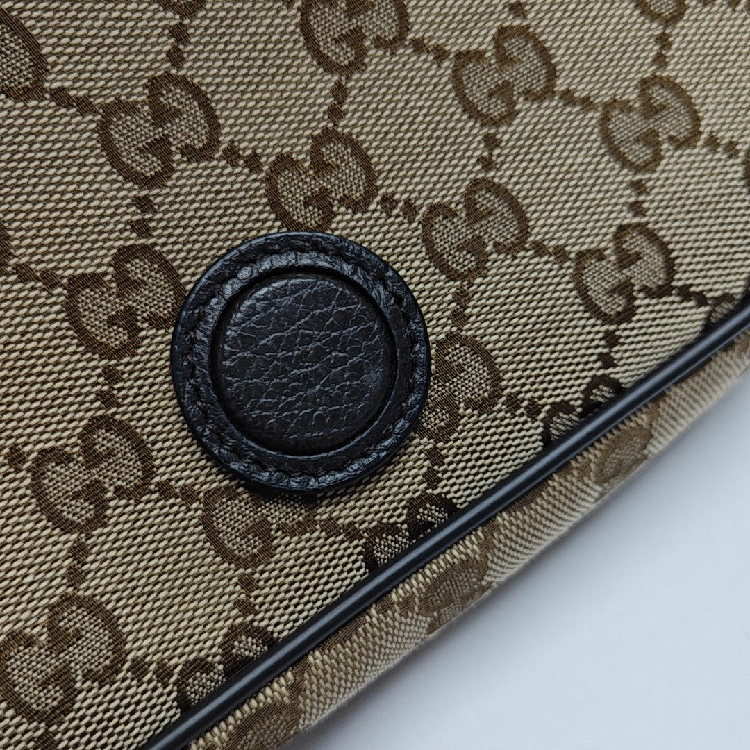 Monogram Canvas Crossbody Bag Brown