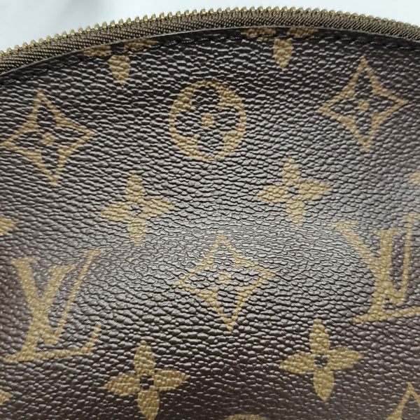 COSMETIC PM Monogram Coated Canvas Brown