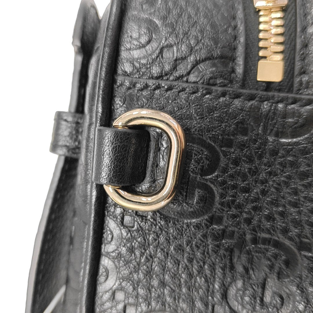 GG Emblem Super Mini Monogram Calfskin Black