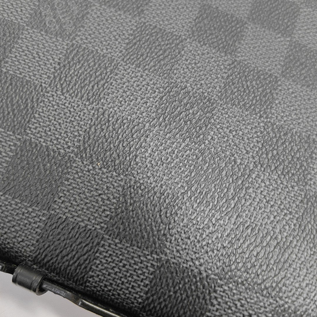Damier Graphite Coated Canvas Clutch Gray