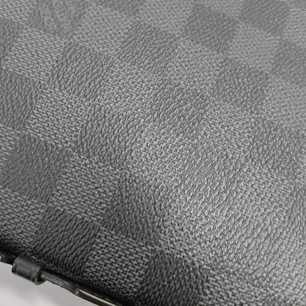 Damier Graphite Coated Canvas Clutch Gray