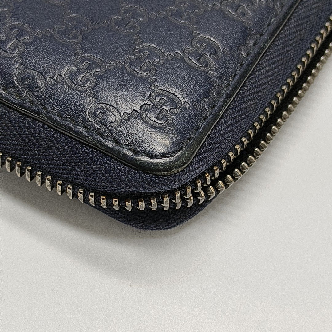 Monogram Calfskin Wallet Blue