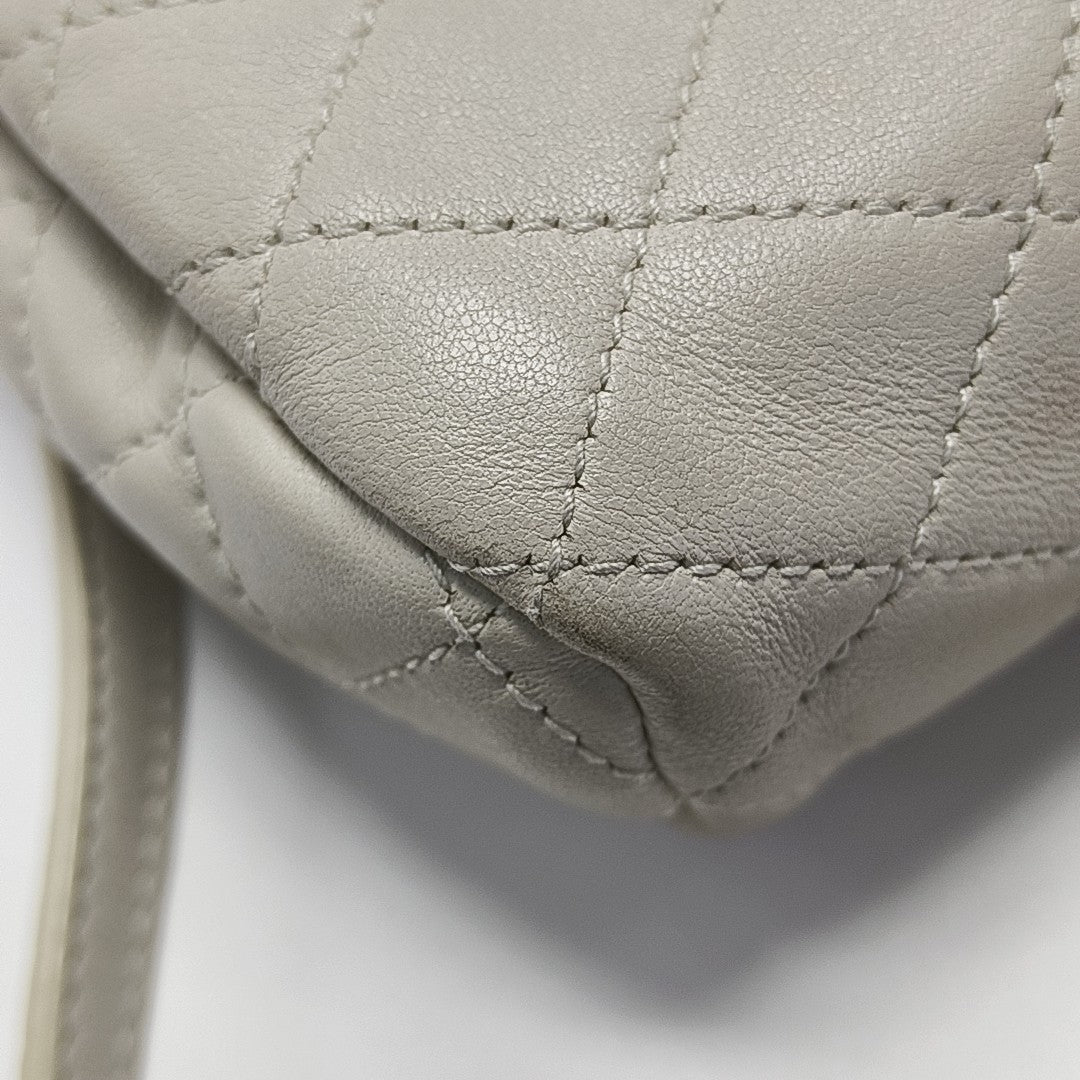 NOLITA Mini Quilted Lambskin White