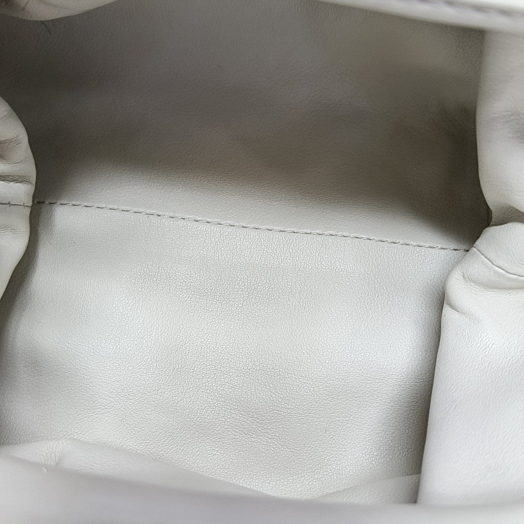 The Pouch Mini Lambskin White