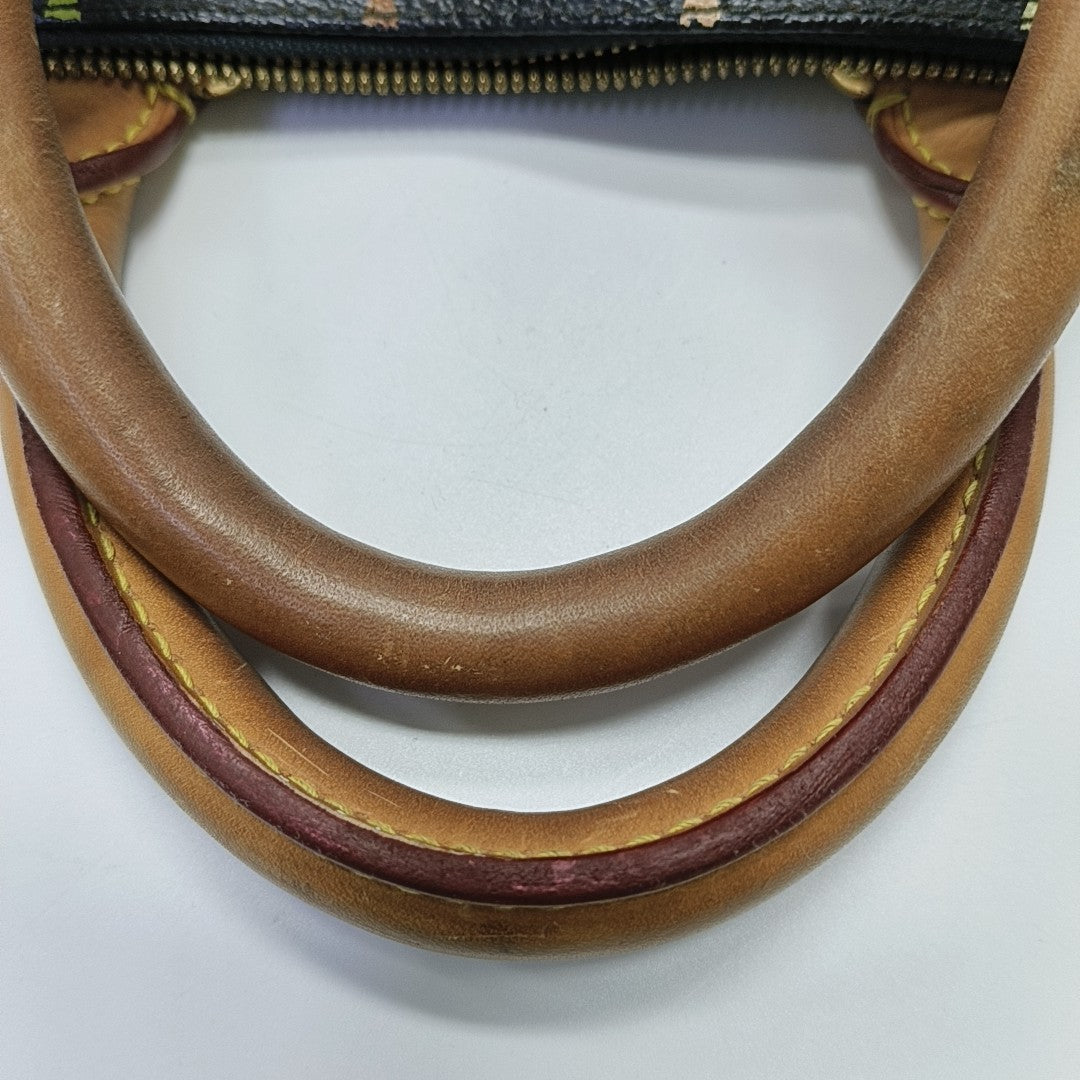 LV × TM Alma Small Monogram Lona Revestida Negra