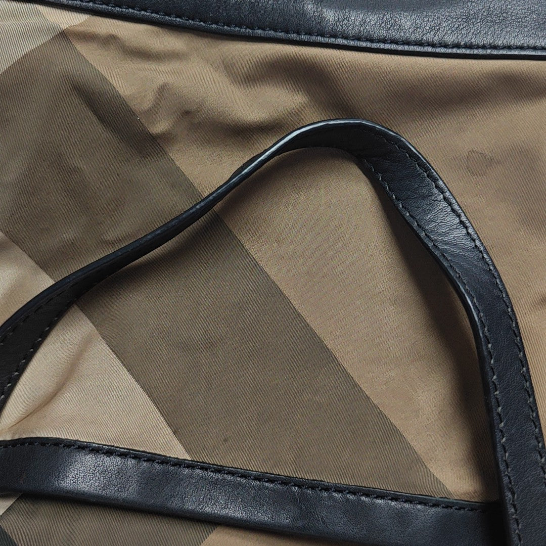 Nylon Shoulder Bag Brown