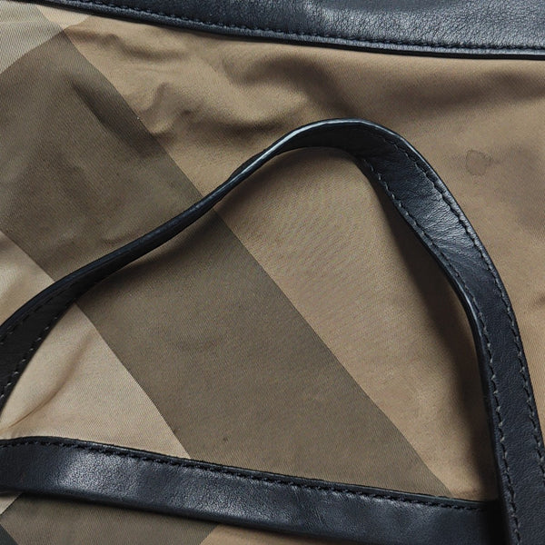 Nylon Shoulder Bag Brown