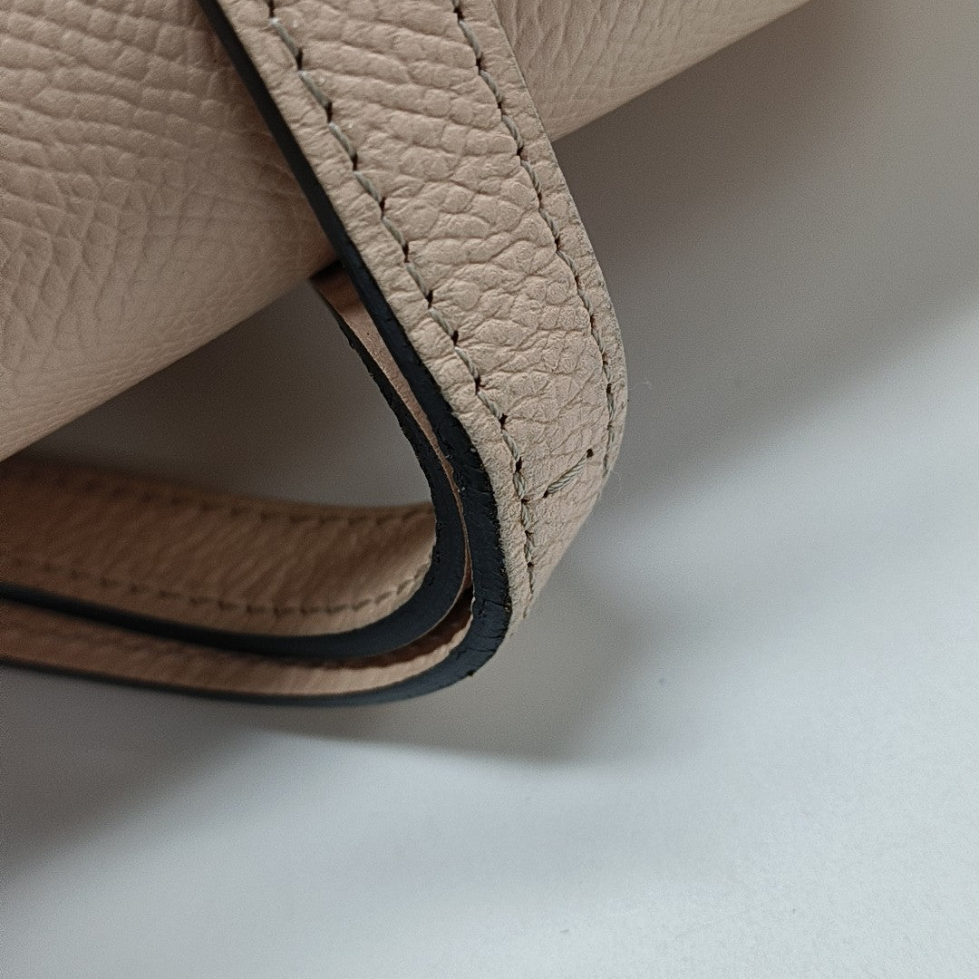 Calfskin Top Handle Bag Pink