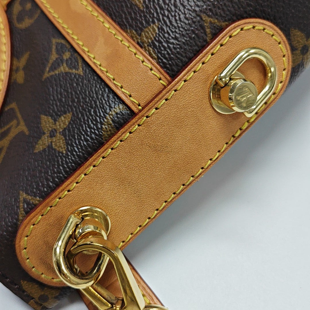 DUFFLE Monogram Coated Canvas Brown