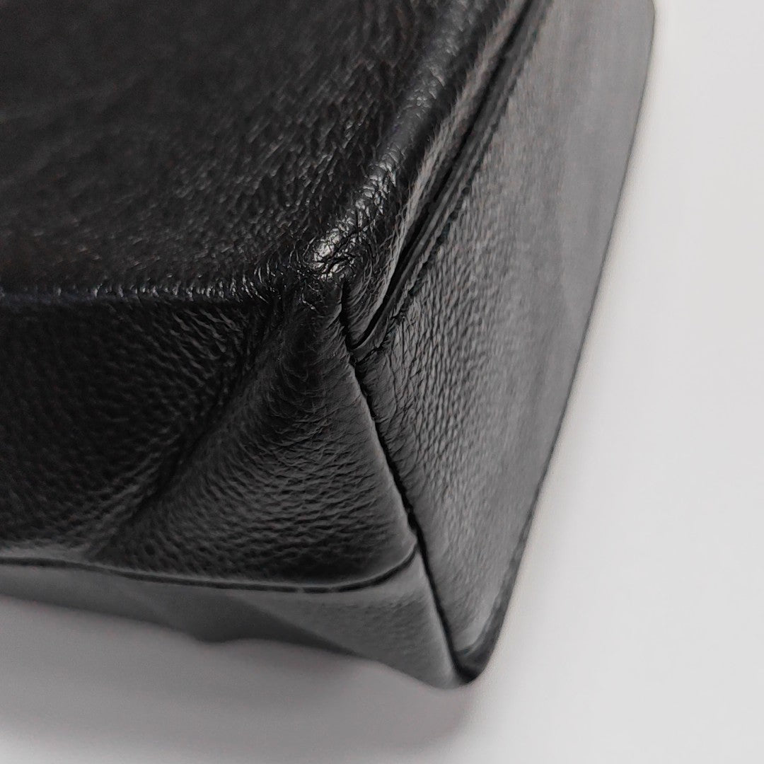 Shopping Bag Large Calfskin Black