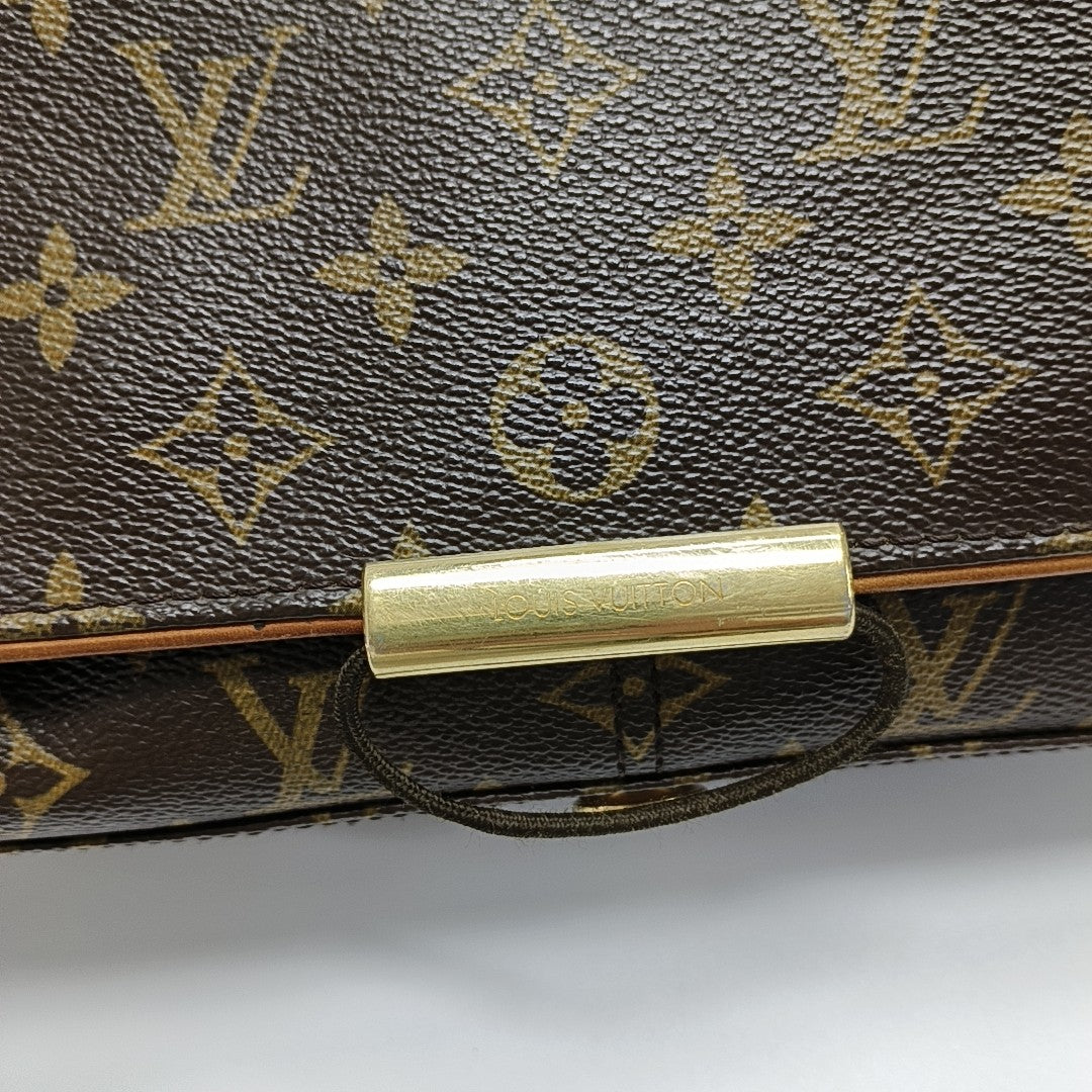 VALMY Monogram Coated Canvas Brown