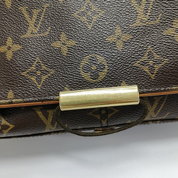 VALMY Monogram Coated Canvas Brown