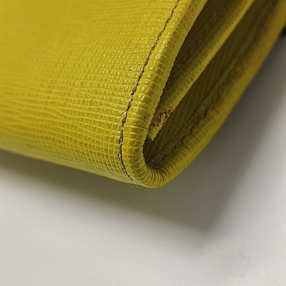 Calfskin Wallet Yellow