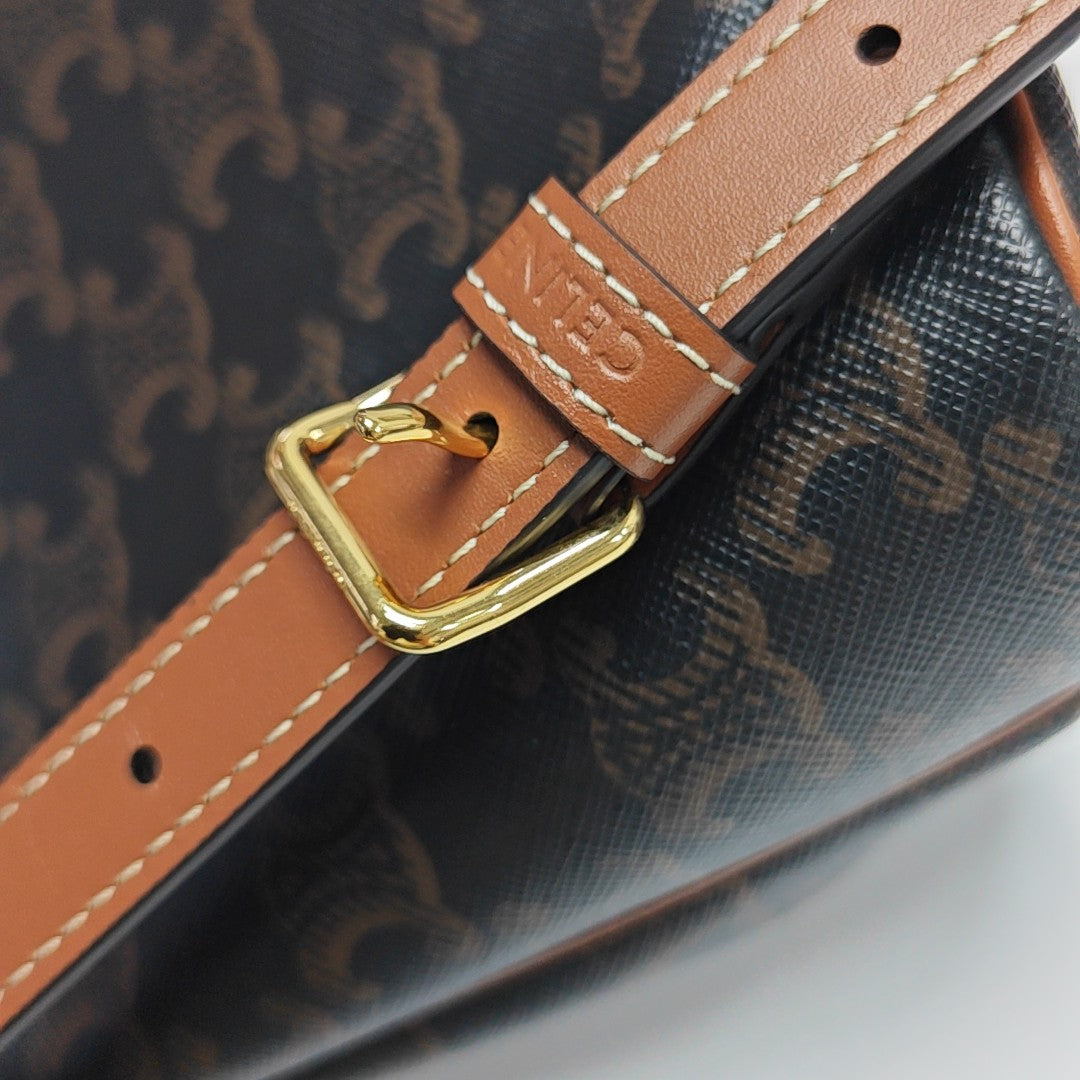 TRIOMPHE Mini Coated Canvas Brown