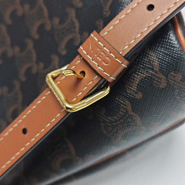 TRIOMPHE Mini Coated Canvas Brown