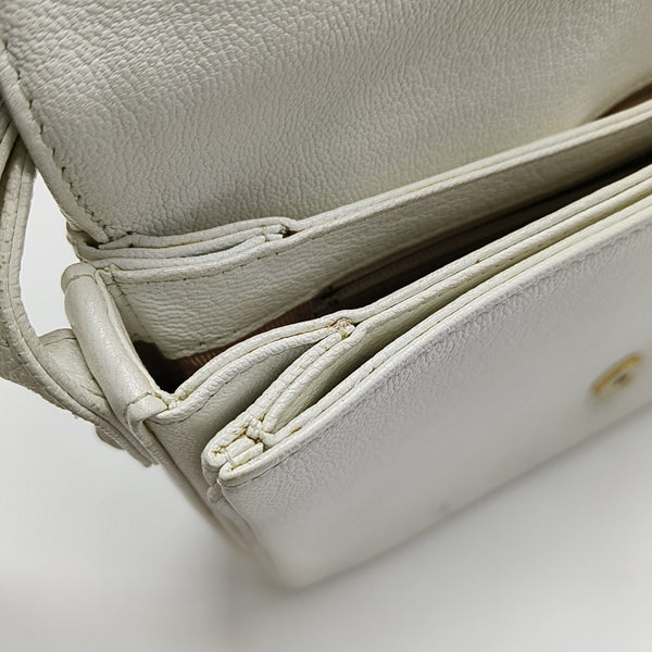 Calfskin Shoulder Bag White