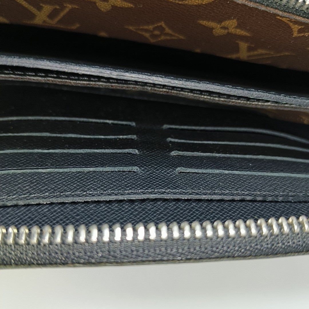 Monogram Coated Canvas Wallet Brown