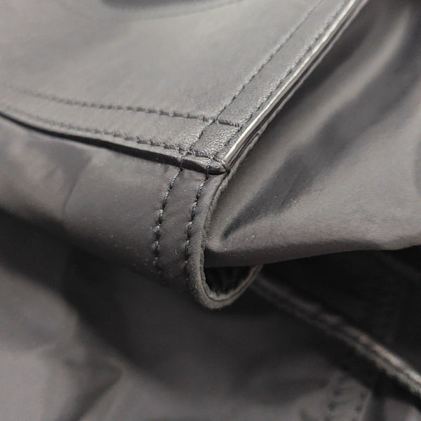 Nylon Top Handle Bag Black