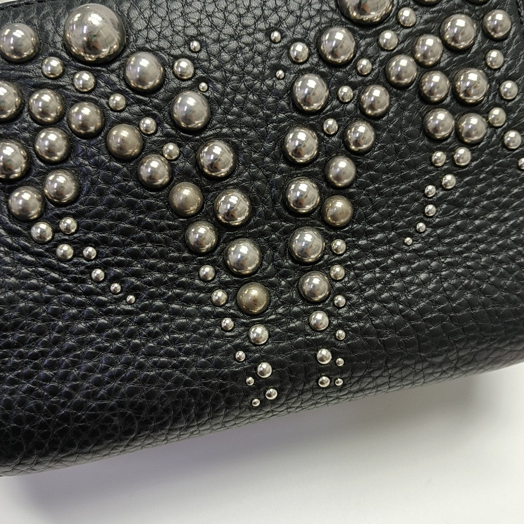 Calfskin Top Handle Bag Black