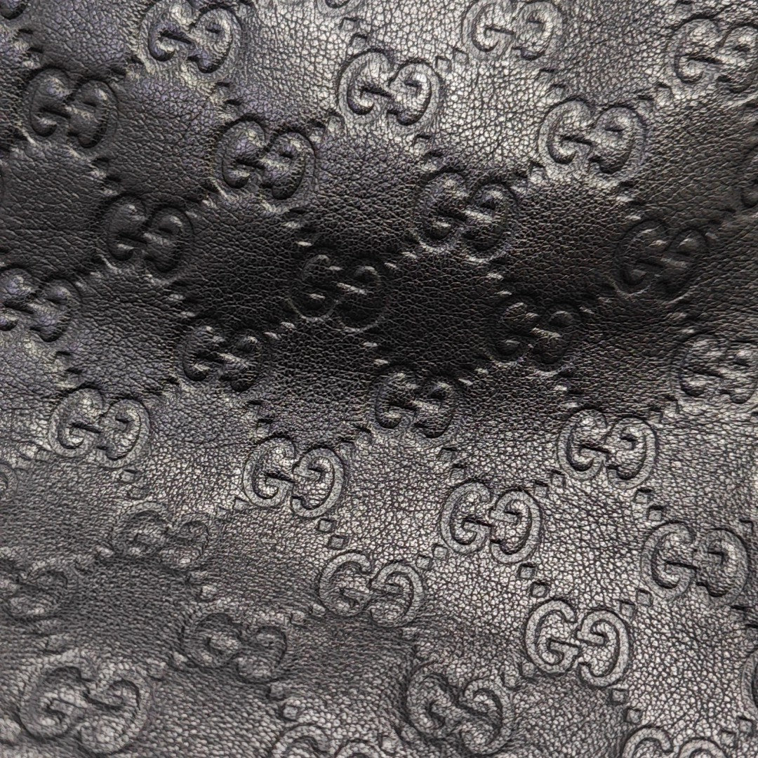 GG Imprime Monogram Calfskin Black