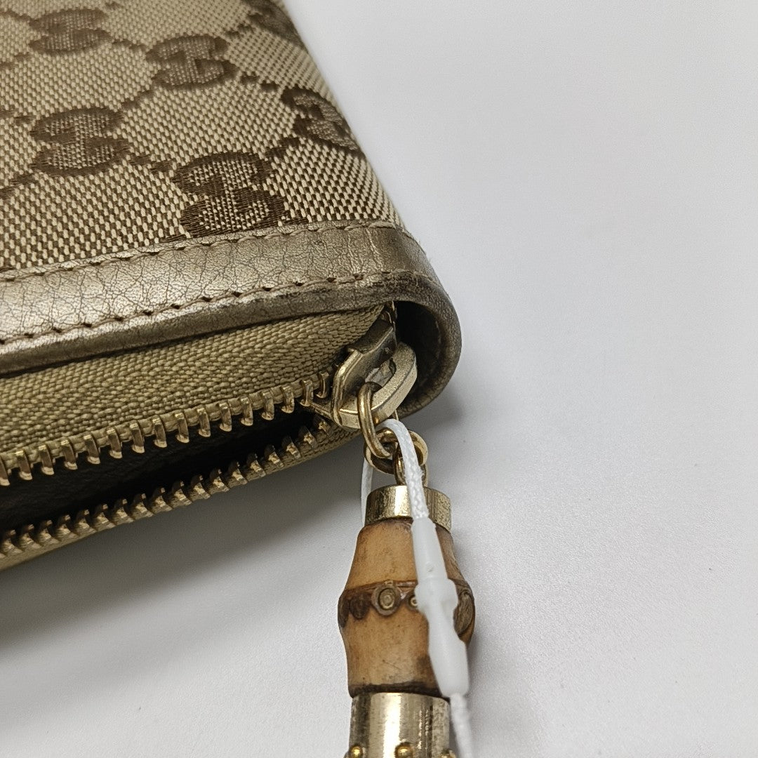 Monogram Canvas Wallet Beige