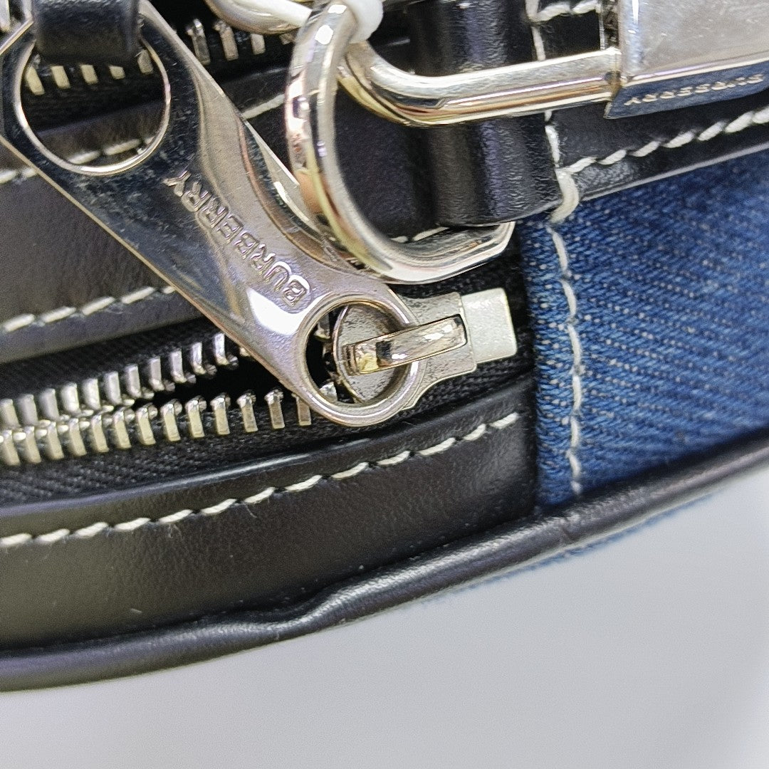 Fabric Crossbody Bag Blue