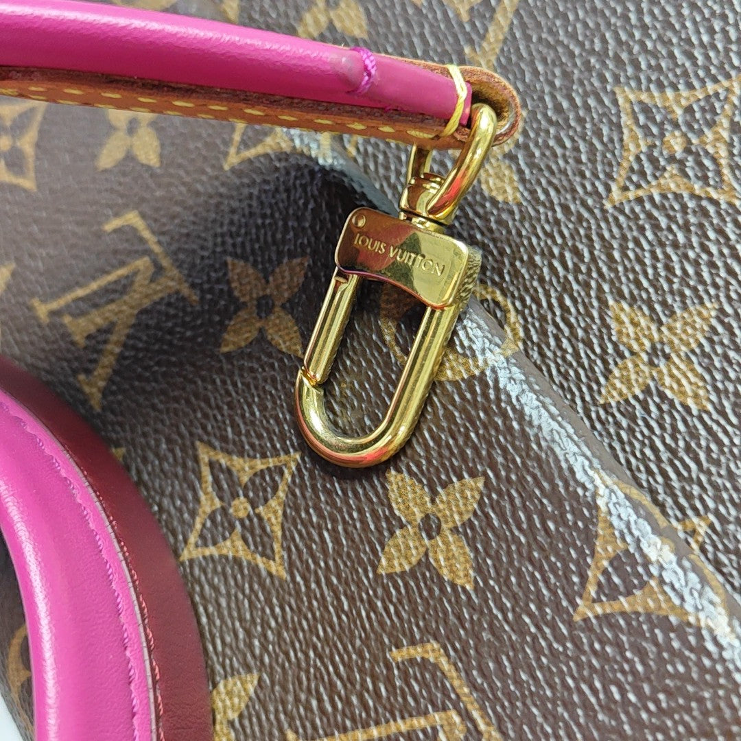 CLUNY PM Monogram Coated Canvas Brown
