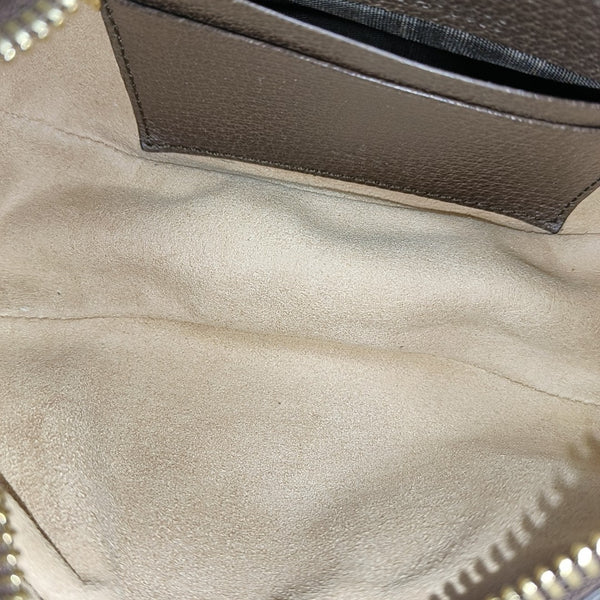 Ophidia Mini Monogram Coated Canvas Beige