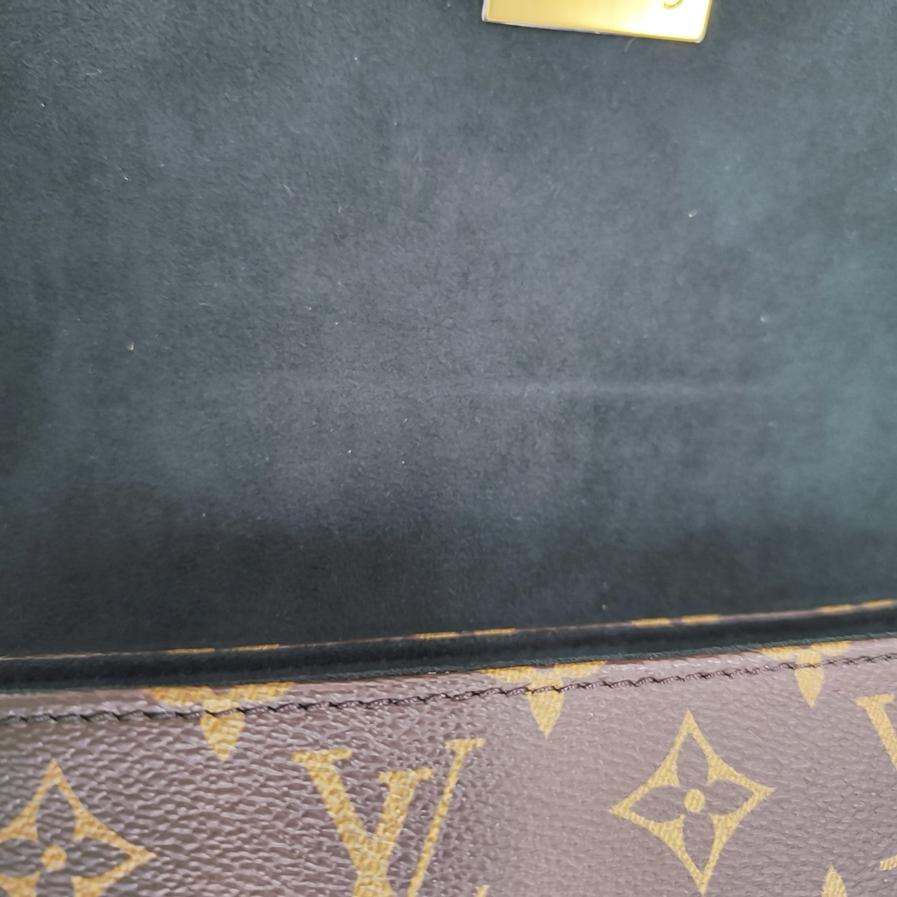 LOCKY BB Monogram Coated Canvas Brown