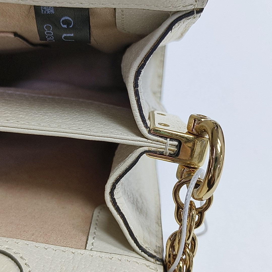 Ophidia Small Calfskin White