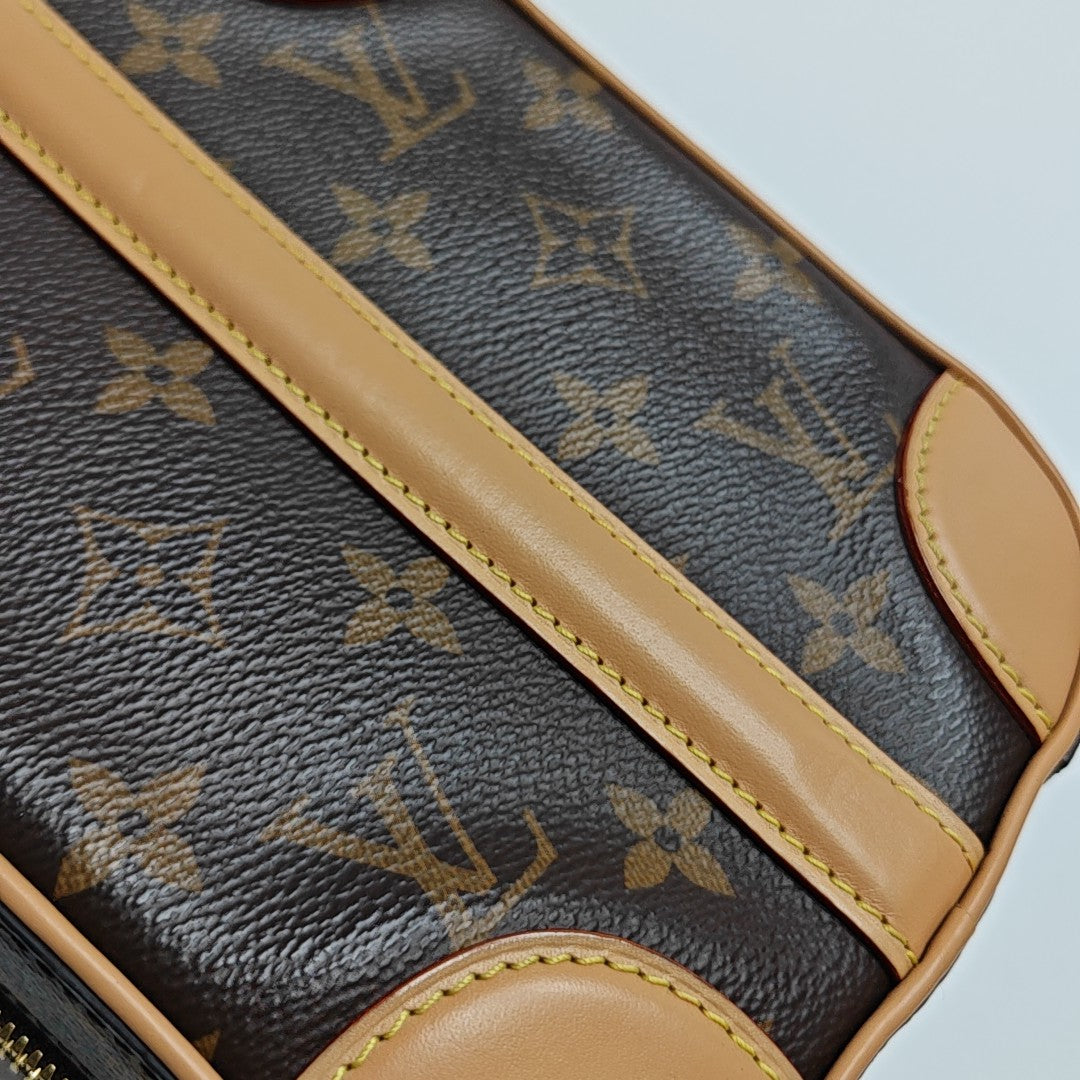 VALISETTE Monogram Coated Canvas Brown