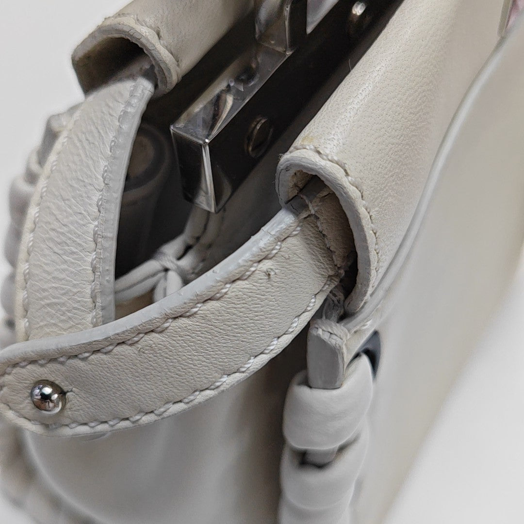 Peekaboo Mini Calfskin White