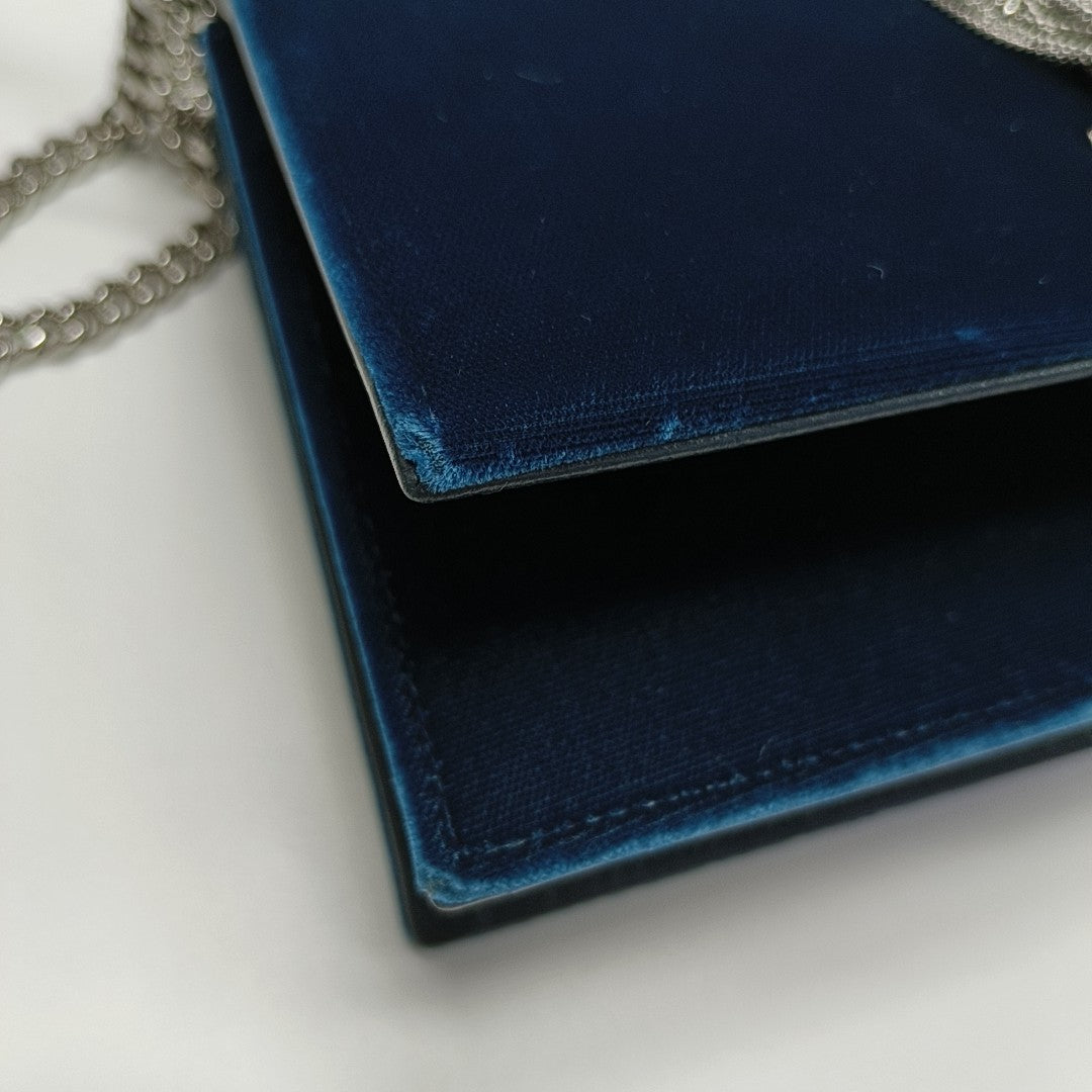 Authenticated pre-owned  KATE WOC Velvet Blue - Shoulder Bag at Looply