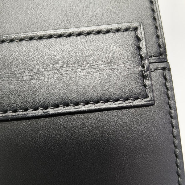 Calfskin Top Handle Bag Black