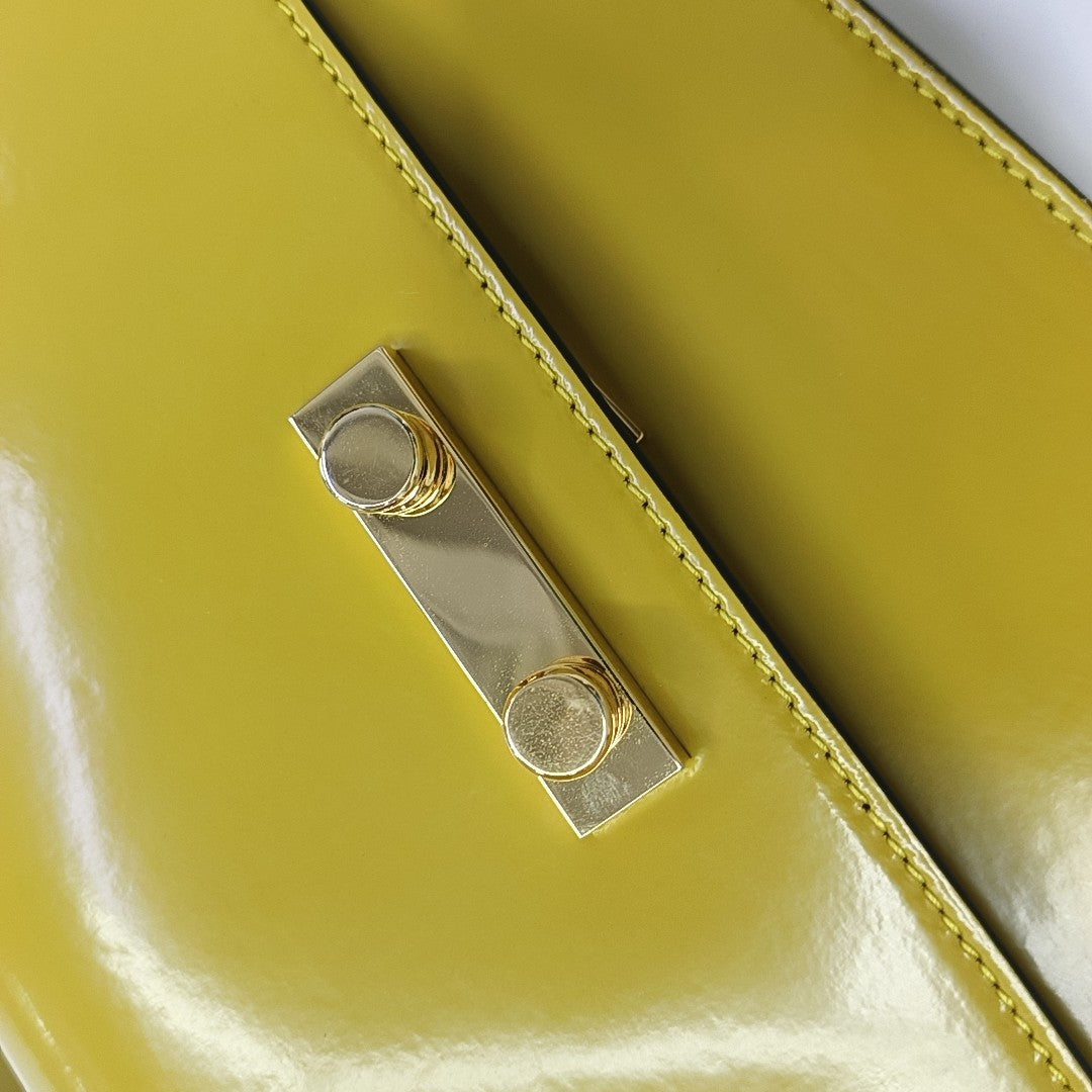 Calfskin Shoulder Bag Yellow