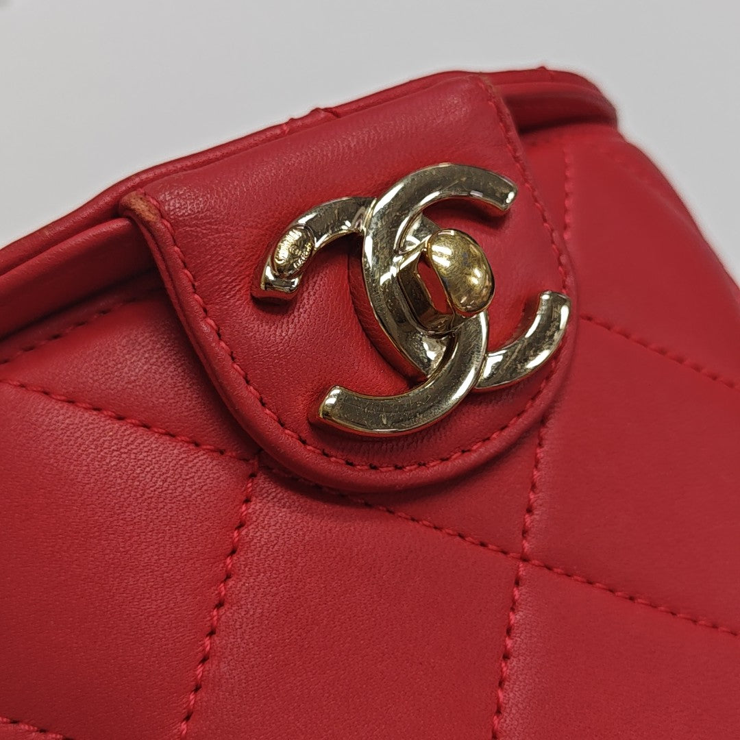 Quilted Lambskin Red