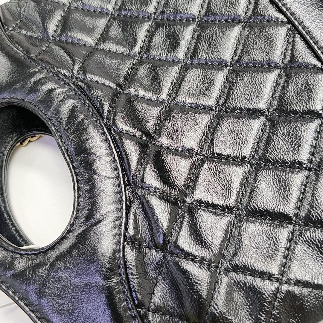 CHANEL 31 Mini Quilted Calfskin Black