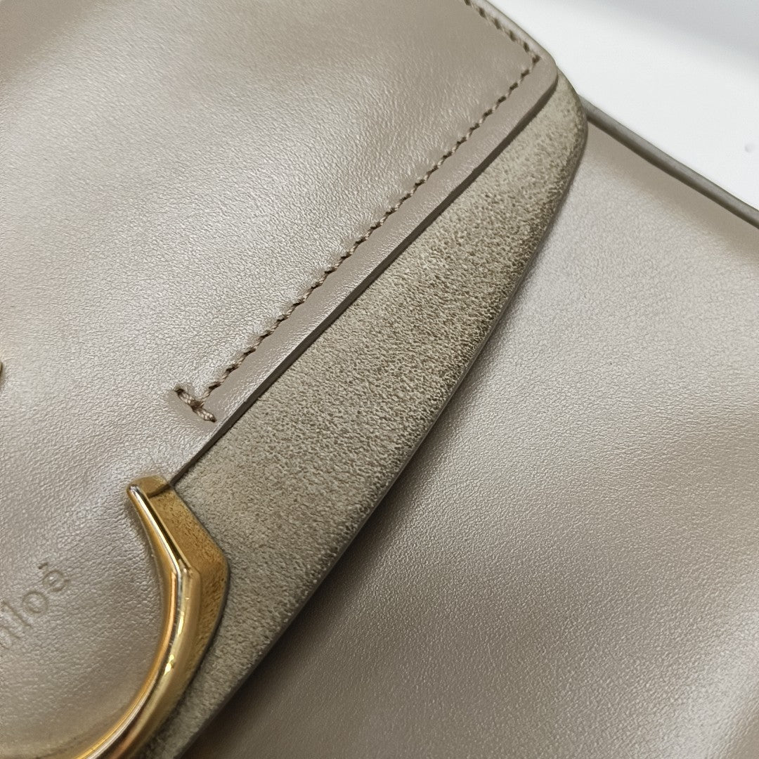 Chloé C Small Calfskin Gray