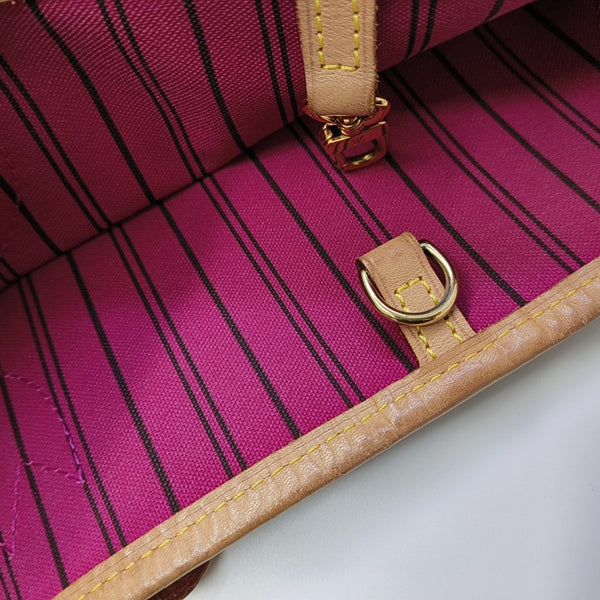 NEVERFULL MM Monogram Coated Canvas Brown