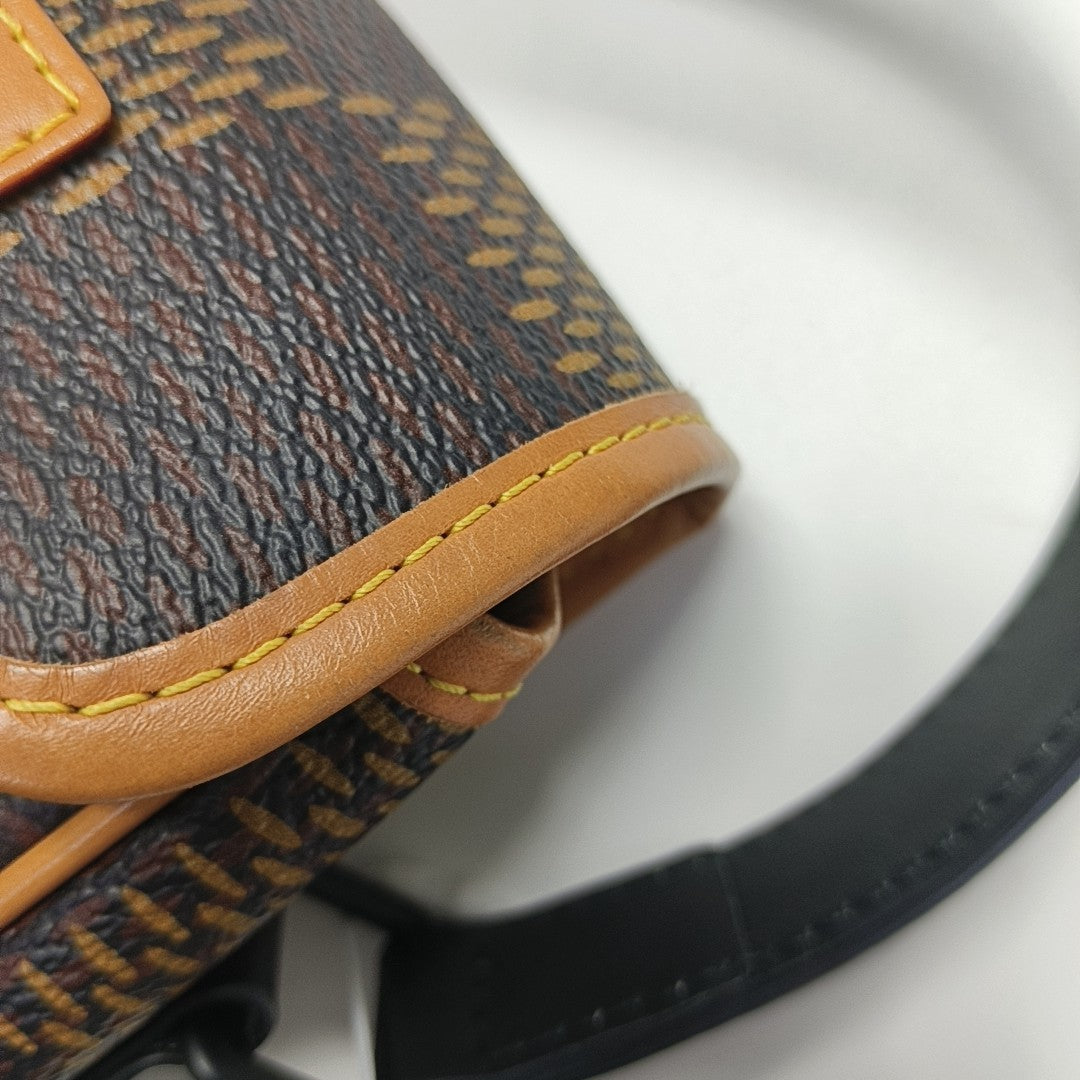 AMAZON Nano Damier Ebene Coated Canvas Brown