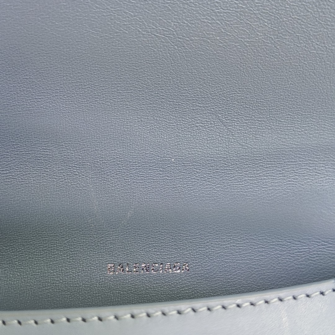 Hourglass S Calfskin Blue