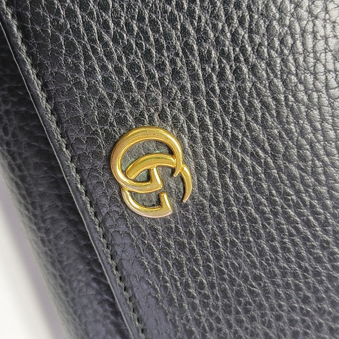 GG Marmont Super Mini Calfskin Black
