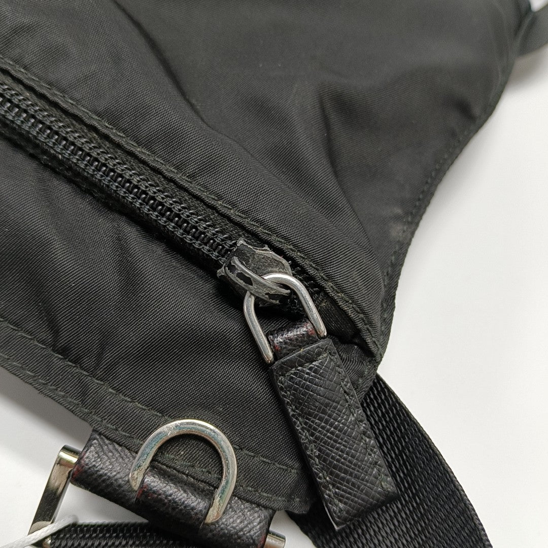 Nylon Shoulder Bag Black