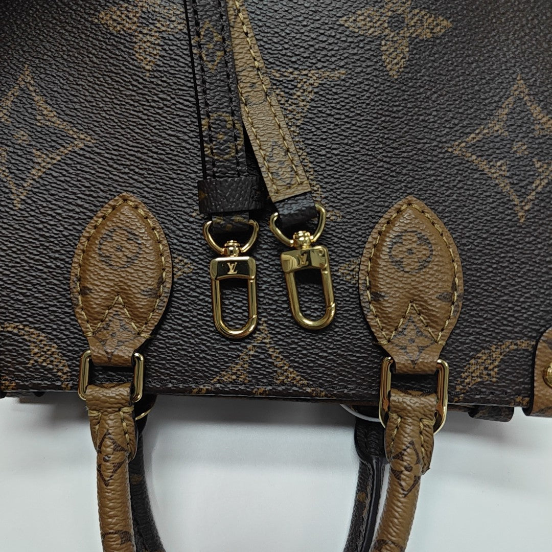 ONTHEGO BB Monogram Coated Canvas Brown