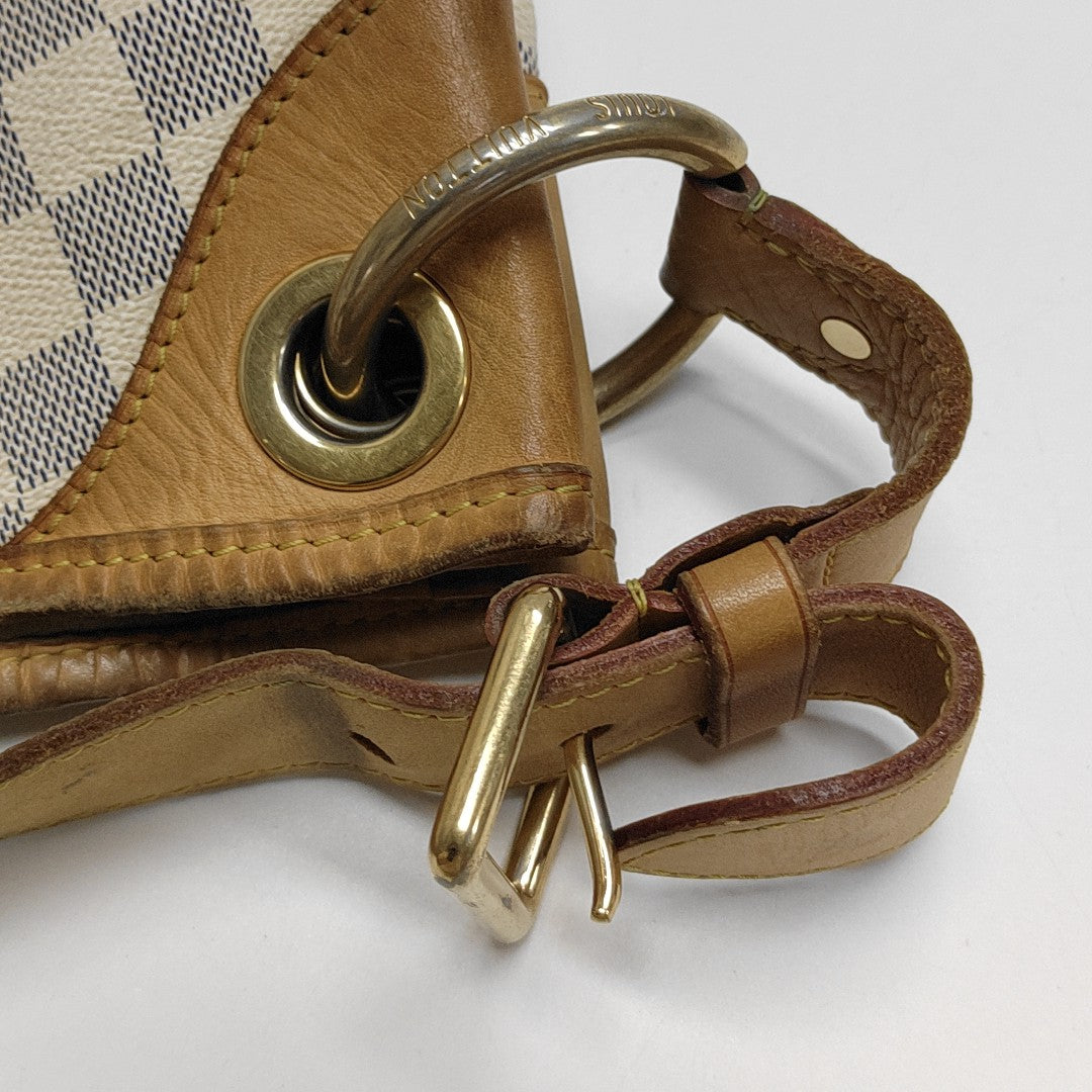 GALLIERA GM Damier Azur Coated Canvas White