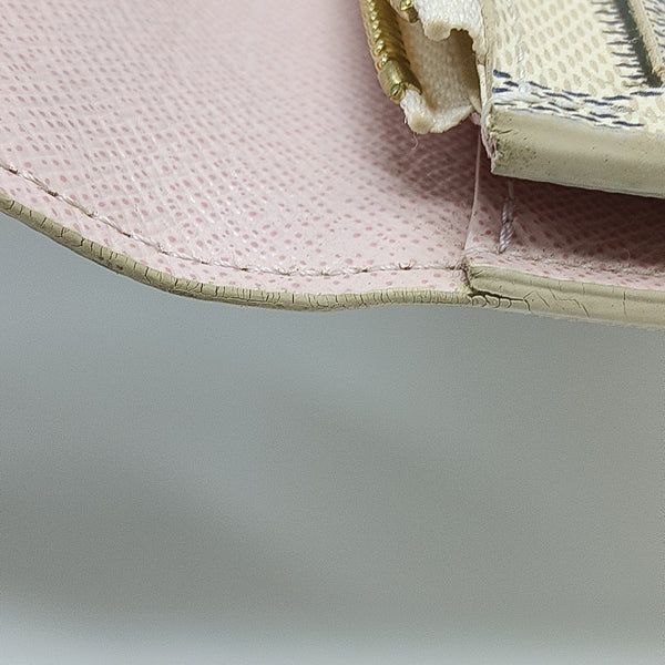 EMILIE Damier Azur Coated Canvas White Wallet